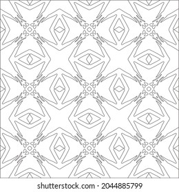 floral pattern background.Repeating geometric pattern from striped elements.  Black pattern. 