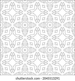 floral pattern background.Repeating geometric pattern from striped elements.  Black pattern. 