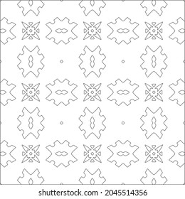 floral pattern background.Repeating geometric pattern from striped elements.  Black pattern. 