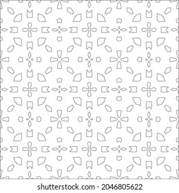 floral pattern background.Repeating geometric pattern from striped elements.  Black pattern. 