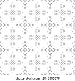 floral pattern background.Repeating geometric pattern from striped elements.  Black pattern. 