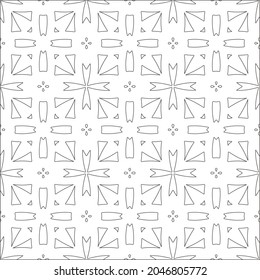 fondo de patrón floral.Patrón geométrico repetido a partir de elementos rayados.  Patrón negro. 