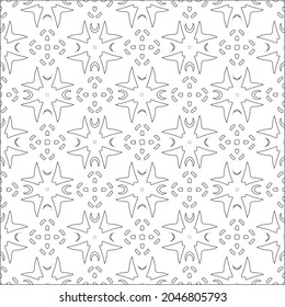 floral pattern background.Repeating geometric pattern from striped elements.  Black pattern. 