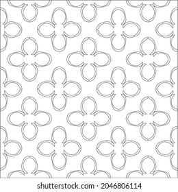floral pattern background.Repeating geometric pattern from striped elements.  Black pattern. 