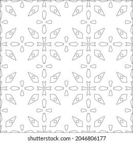floral pattern background.Repeating geometric pattern from striped elements.  Black pattern. 
