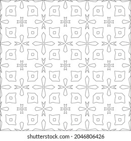 floral pattern background.Repeating geometric pattern from striped elements.  Black pattern. 