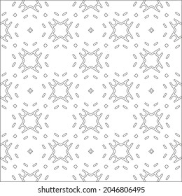 fondo de patrón floral.Patrón geométrico repetido a partir de elementos rayados.  Patrón negro. 