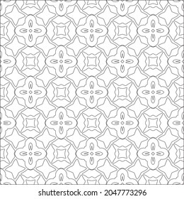 floral pattern background.Repeating geometric pattern from striped elements.  Black pattern. 