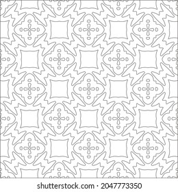 floral pattern background.Repeating geometric pattern from striped elements.  Black pattern. 