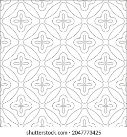 fondo de patrón floral.Patrón geométrico repetido a partir de elementos rayados.  Patrón negro. 