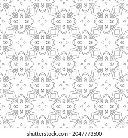 floral pattern background.Repeating geometric pattern from striped elements.  Black pattern. 
