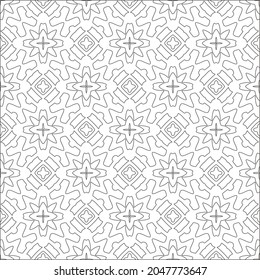 floral pattern background.Repeating geometric pattern from striped elements.  Black pattern. 
