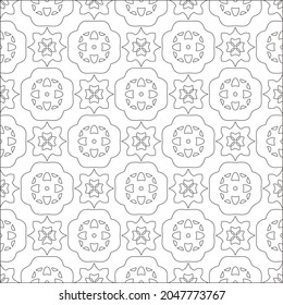 fondo de patrón floral.Patrón geométrico repetido a partir de elementos rayados.  Patrón negro. 
