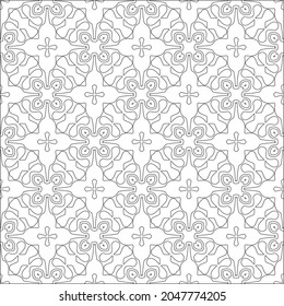 fondo de patrón floral.Patrón geométrico repetido a partir de elementos rayados.  Patrón negro. 
