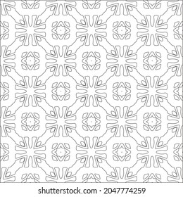 floral pattern background.Repeating geometric pattern from striped elements.  Black pattern. 
