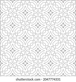 floral pattern background.Repeating geometric pattern from striped elements.  Black pattern. 
