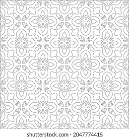 fondo de patrón floral.Patrón geométrico repetido a partir de elementos rayados.  Patrón negro. 

