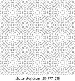fondo de patrón floral.Patrón geométrico repetido a partir de elementos rayados.  Patrón negro. 
