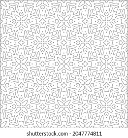 floral pattern background.Repeating geometric pattern from striped elements.  Black pattern. 
