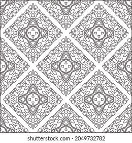 floral pattern background.Repeating geometric pattern from striped elements.  Black pattern. 