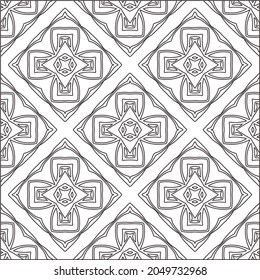 fondo de patrón floral.Patrón geométrico repetido a partir de elementos rayados.  Patrón negro. 