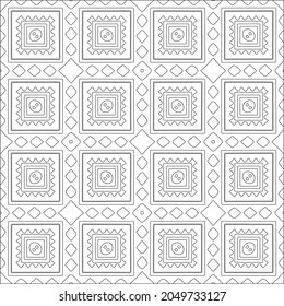 floral pattern background.Repeating geometric pattern from striped elements.  Black pattern. 