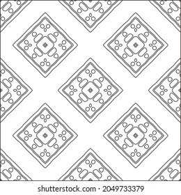 floral pattern background.Repeating geometric pattern from striped elements.  Black pattern. 