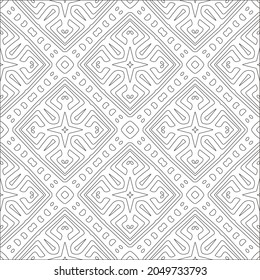 floral pattern background.Repeating geometric pattern from striped elements.  Black pattern. 