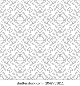 Blumenmuster Hintergrund.Wiederholung geometrischer Muster aus gestreiften Elementen.  Schwarzes Muster. 