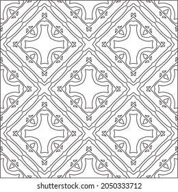 floral pattern background.Repeating geometric pattern from striped elements.  Black pattern. 
