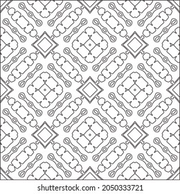 floral pattern background.Repeating geometric pattern from striped elements.  Black pattern. 
