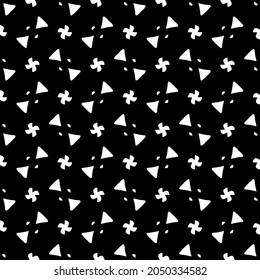 floral pattern background.Repeating geometric pattern from striped elements.  Black pattern. 
