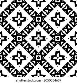 floral pattern background.Repeating geometric pattern from striped elements.  Black pattern. 
