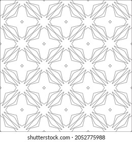 fondo de patrón floral.Patrón geométrico repetido a partir de elementos rayados.  Patrón negro. 