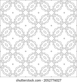 fondo de patrón floral.Patrón geométrico repetido a partir de elementos rayados.  Patrón negro. 