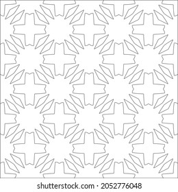 floral pattern background.Repeating geometric pattern from striped elements.  Black pattern. 
