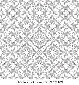 floral pattern background.Repeating geometric pattern from striped elements.  Black pattern. 