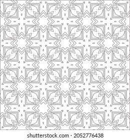 fondo de patrón floral.Patrón geométrico repetido a partir de elementos rayados.  Patrón negro. 