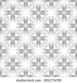 fondo de patrón floral.Patrón geométrico repetido a partir de elementos rayados.  Patrón negro. 