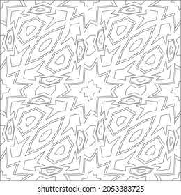floral pattern background.Repeating geometric pattern from striped elements.  Black pattern. 