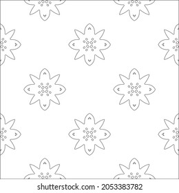 floral pattern background.Repeating geometric pattern from striped elements.  Black pattern. 