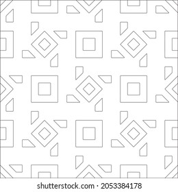 floral pattern background.Repeating geometric pattern from striped elements.  Black pattern. 