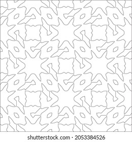 floral pattern background.Repeating geometric pattern from striped elements.  Black pattern. 