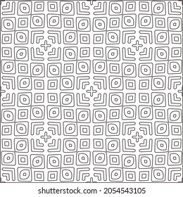 floral pattern background.Repeating geometric pattern from striped elements.  Black pattern. 