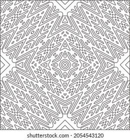 fondo de patrón floral.Patrón geométrico repetido a partir de elementos rayados.  Patrón negro. 
