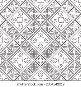 floral pattern background.Repeating geometric pattern from striped elements.  Black pattern. 