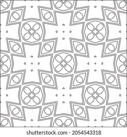 floral pattern background.Repeating geometric pattern from striped elements.  Black pattern. 