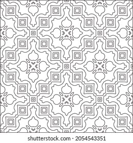 floral pattern background.Repeating geometric pattern from striped elements.  Black pattern. 