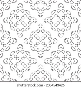 fondo de patrón floral.Patrón geométrico repetido a partir de elementos rayados.  Patrón negro. 