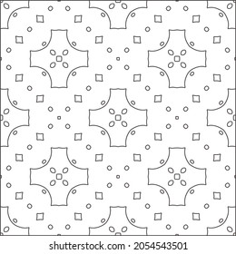 floral pattern background.Repeating geometric pattern from striped elements.  Black pattern. 